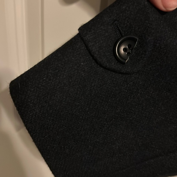 Canali Navy Blue Full Length Cashmere Wool Blend Overcoat Coat Sz50 US40R - Picture 11 of 16